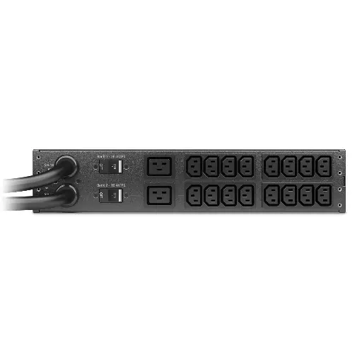 [146003] AP4424A APC Netshelter Rack Automatic Transfer Switch, 2U, 32A, 230V, 2 IEC 309 IN, 16 C13, 2 C19 OUT, 50/60 Hz